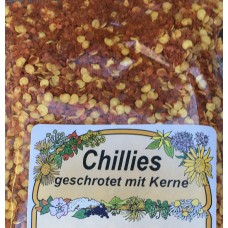 Chillies geschrotet mit Kerne 50g