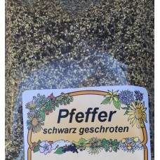 Pfeffer schwarz geschrotet 100g